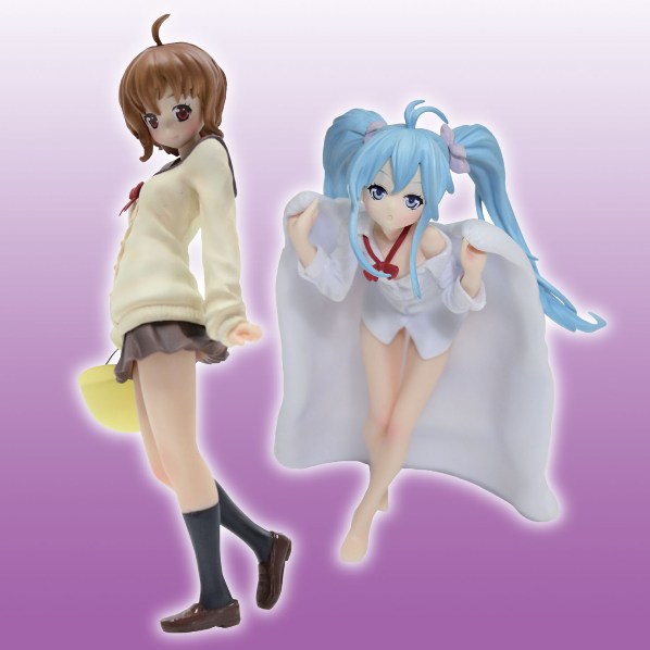 電波女と青春男/入間人間 直筆サイン入りの店舗用棚プレート 電波女と青春男 藤和エリオ＆御船流子フィギュア｜タイトーの4月の