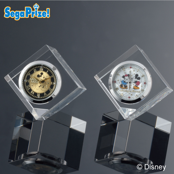 ミッキー＆ミニー プレミアムラインストーン付クリスタルキューブ