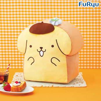 【新品未開封】ポムポムプリン パンケーキ クッション ポムポムプリン ハッピーシェアパンケーキ クッション｜むにゅ