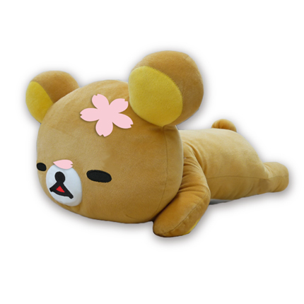 リラックマ 桜のうつぶせぬいぐるみXL プレミアム｜タイトーの3月の