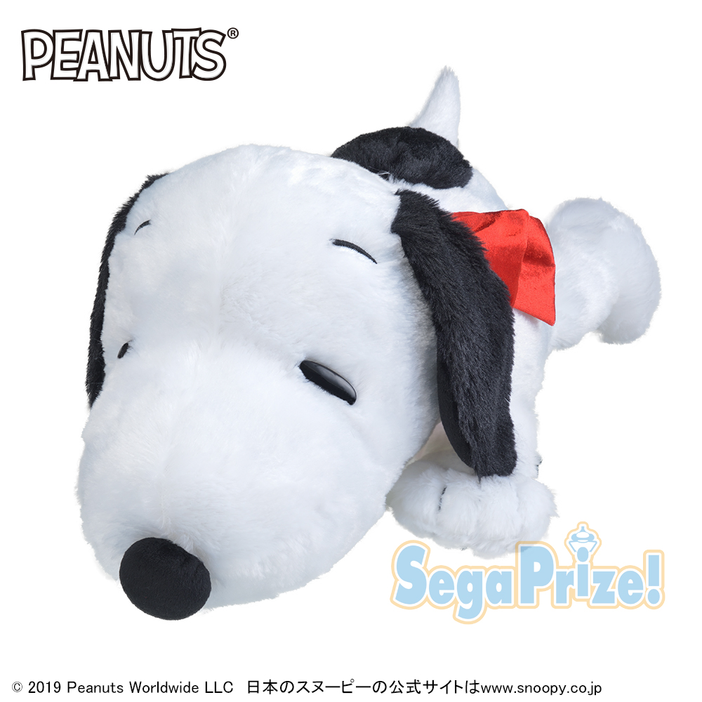 スヌーピー ぬいぐるみ 大きめ SNOOPY™ ギガジャンボもこもこ寝そべりリボンぬいぐるみ｜タイトーの1