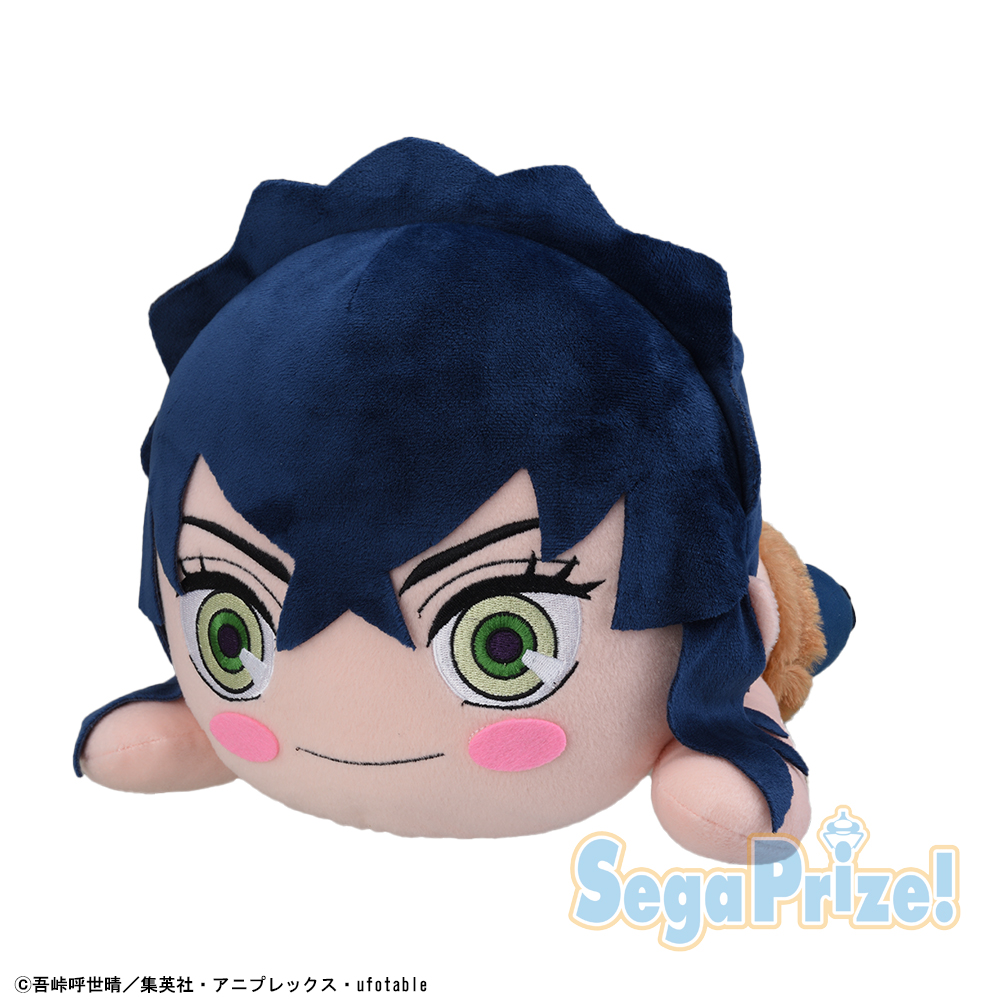 鬼滅の刃　ジャンボ寝そべり　ぬいぐるみ　３種　+善逸クッション　+伊之助被り物 鬼滅の刃 ジャンボ寝そべり ぬいぐるみ 3種 +善逸クッション +