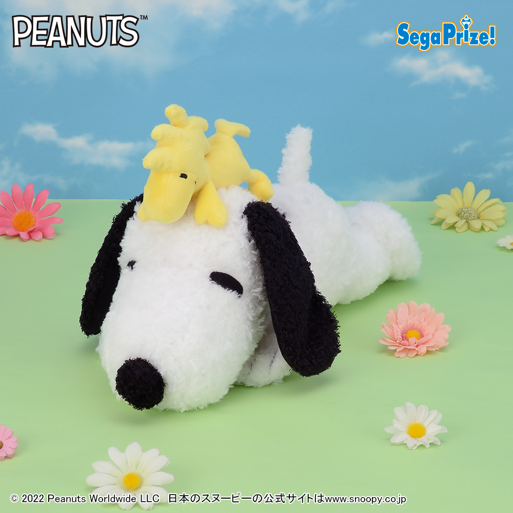 SNOOPY™ 寝そべり スペシャルウッドストックとペアぬいぐるみ