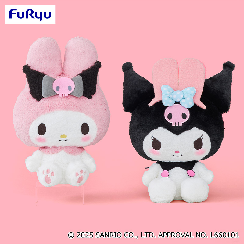 マイメロディ・クロミ おそろいカチューシャBIGぬいぐるみ｜タイトーの