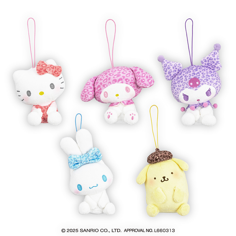 サンリオキャラクターズ ヒョウ柄おすわりちょいデカマスコット