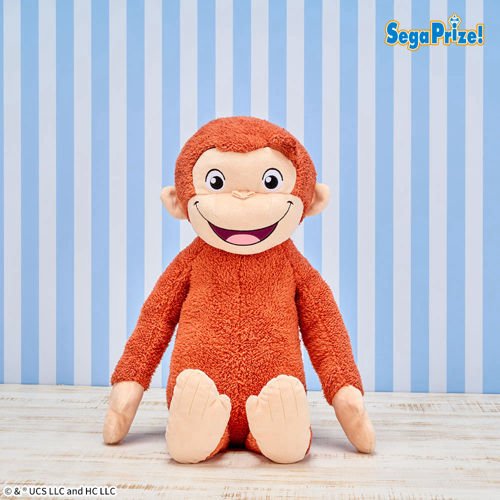 おさるのジョージ スーパーラージぬいぐるみ にっこり｜タイトーの12月