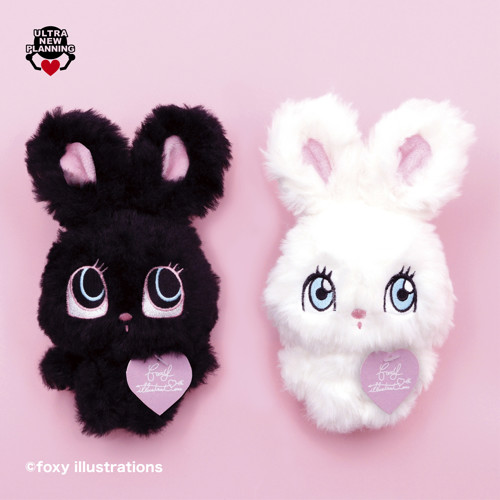 foxy illustrations カラビナ付ぬいぐるみがま口ポーチ｜タイトーの12