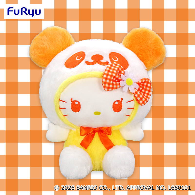 パンダ ハローキティ マーガレット超BIGぬいぐるみ｜タイトーの3月の