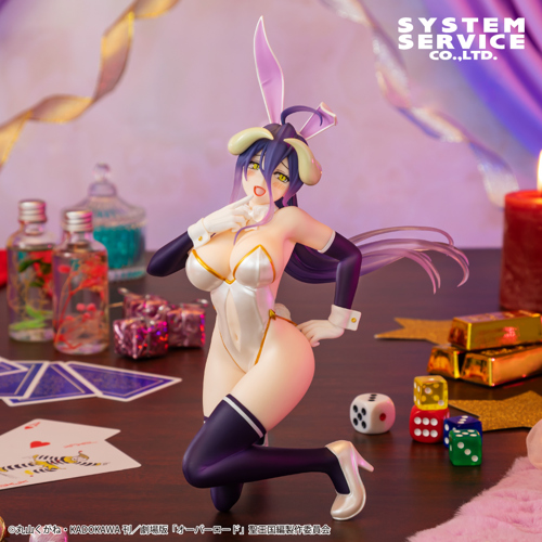 アルベド　シャルティア　バニー　ぬースト　メイド　和服　ドレス　70個 ゴールドのアクセサリーが映えるバニー姿！『オーバーロード』アルベド
