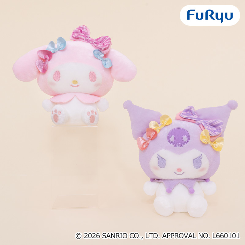 マイメロディ・クロミ リボンがいっぱいBIGぬいぐるみ～パステル