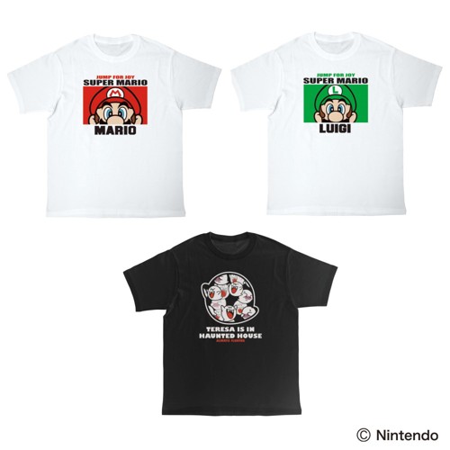 スーパーマリオTシャツ（マリオ・ルイージ・テレサ）｜タイトーの4月の