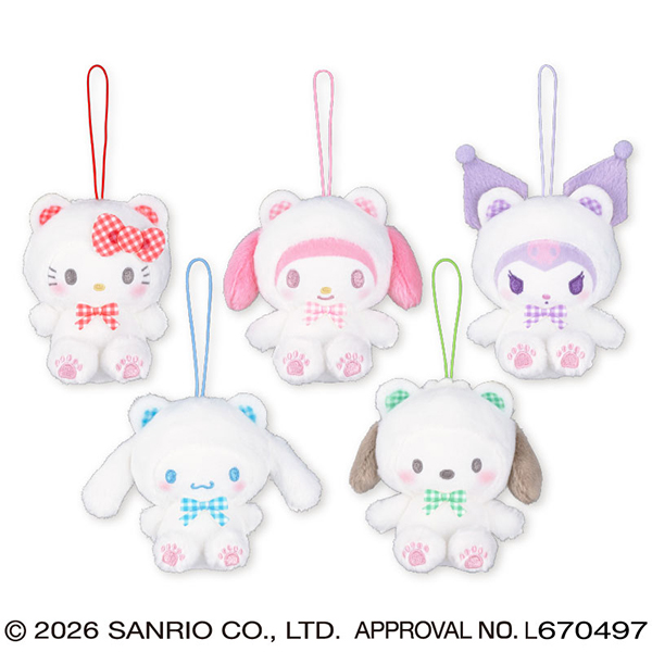 サンリオキャラクターズ チェックベアちょいデカマスコット｜タイトー