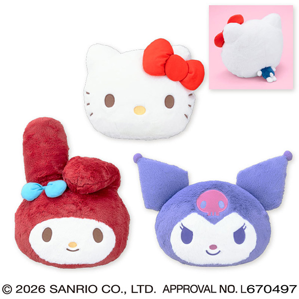 サンリオキャラクターズ 顔デカクッション9｜タイトーの6月のおすすめ