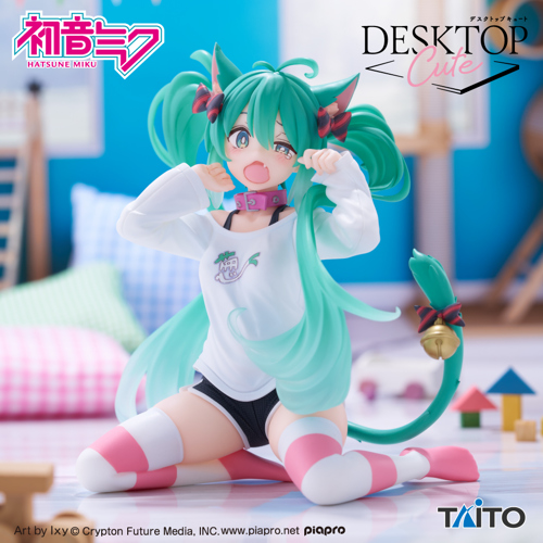 猫耳フィギュア 初音ミク Desktop Cute フィギュア ～猫耳Tシャツver.～｜タイトーの6