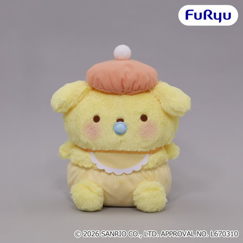 ポムポムプリン　ポンポンはずむ　ヨーヨーボール　天使　テンシ　エンジェル ポムポムプリン ベビーエンジェルBIGぬいぐるみ｜タイトーの7月の