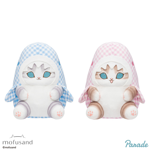 にゃん汰　1001 mofusand ギンガムチェックサメにゃんBIGぬいぐるみ｜タイトーの8月の