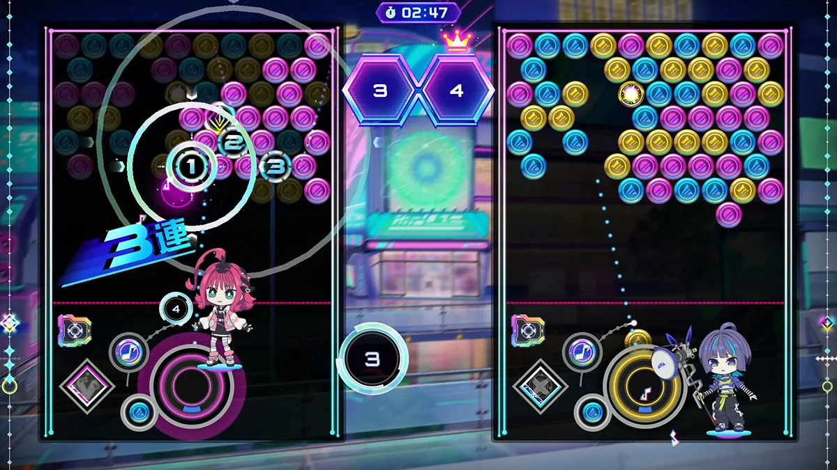 QQQbeats!!!ゲーム画面