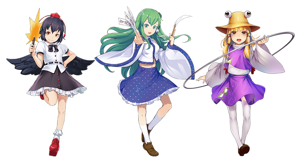 ナビゲーター　射命丸文、東風谷早苗、洩矢諏訪子