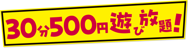 30分500円遊び放題!