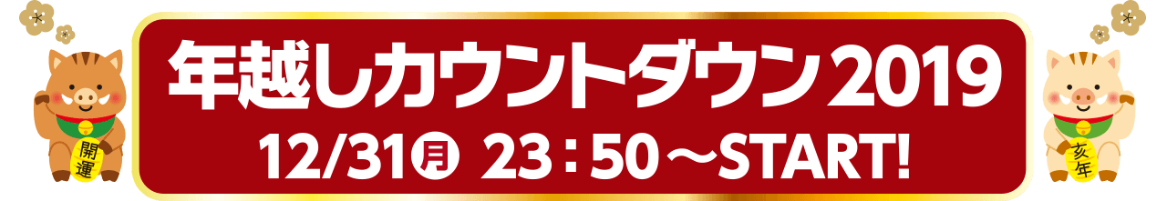 年越しカウントダウン2019