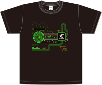 ZUNTATA特製デザインTシャツ（electronic circuit）