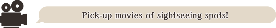 Pick-up movies of sightseeing spots
