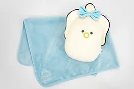 つぶらな瞳のなまがき　おくるみ　冷感ブランケット