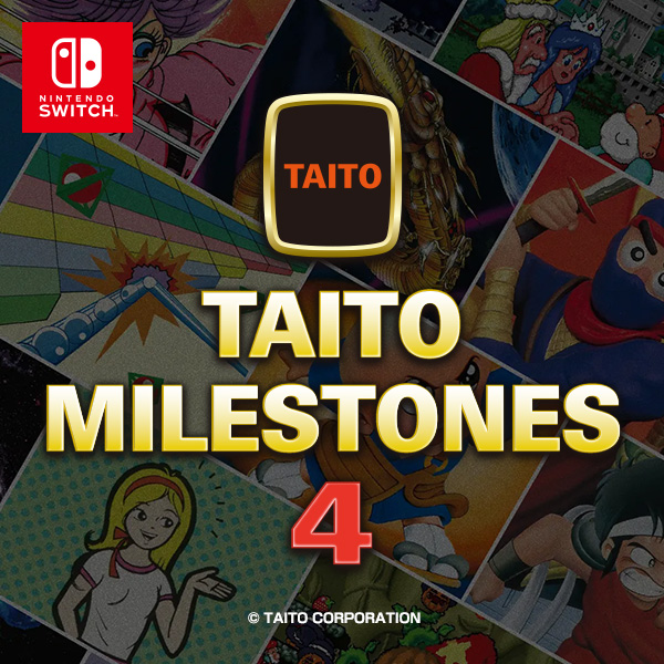 1980年代～90年代初頭の名作アーケードゲームを収録したNintendo Switch用ソフト『タイトーマイルストーン4』DL版が本日より10%OFFで予約購入開始！