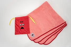 ガチャピン・ムック　「みんなともだちの日」　プラチナムザッカ巾着付ひざかけ