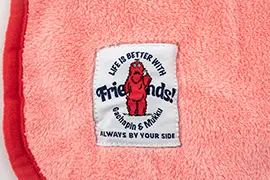 ガチャピン・ムック　「みんなともだちの日」　プラチナムザッカ巾着付ひざかけ