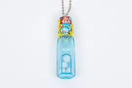 森永ラムネ　ミニボトルキーホルダー