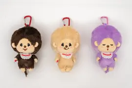 モンチッチカラビナ付きがま口ポーチ