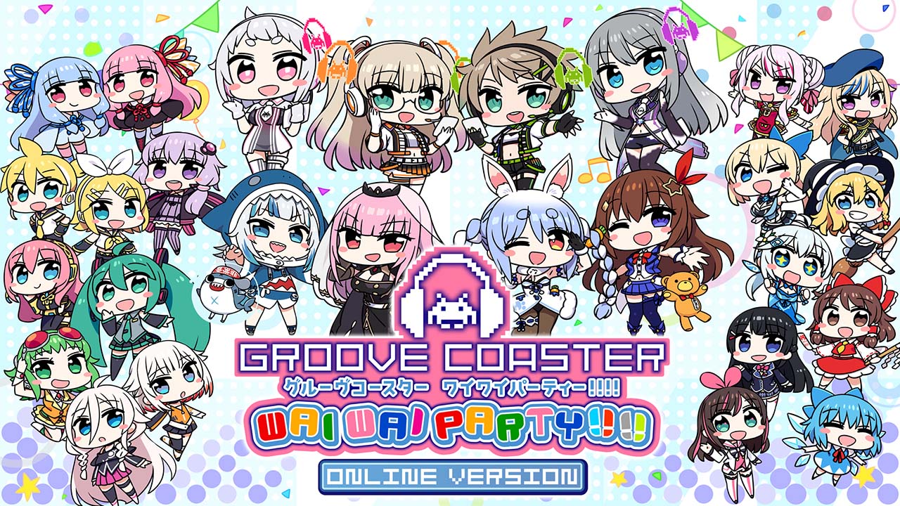 グルーヴコースター ワイワイパーティー!!!! 「ホロライブプロダクション」所属人気VTuber「兎田ぺこら」と「森カリオペ」とのコラボ決定！ さらに、オリジナルボイス搭載「ワイヤレスイヤホン」発売決定!!