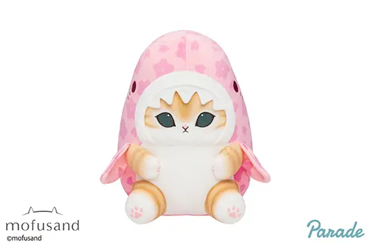 mofusandBIG ぬいぐるみ&巾着入りブランケット ～桜満開～