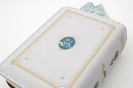 ムーミン　リボン付きブック型ポーチ