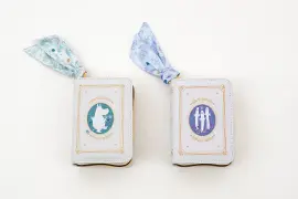 ムーミン　リボン付きブック型ポーチ