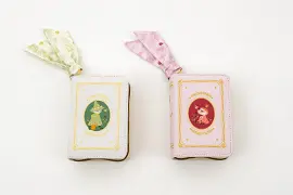 ムーミン　リボン付きブック型ポーチ