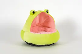 大きなお口のカエルさん クッション