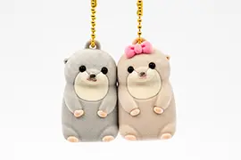 くったりカワウソの赤ちゃんフロッキーペアキーホルダー
