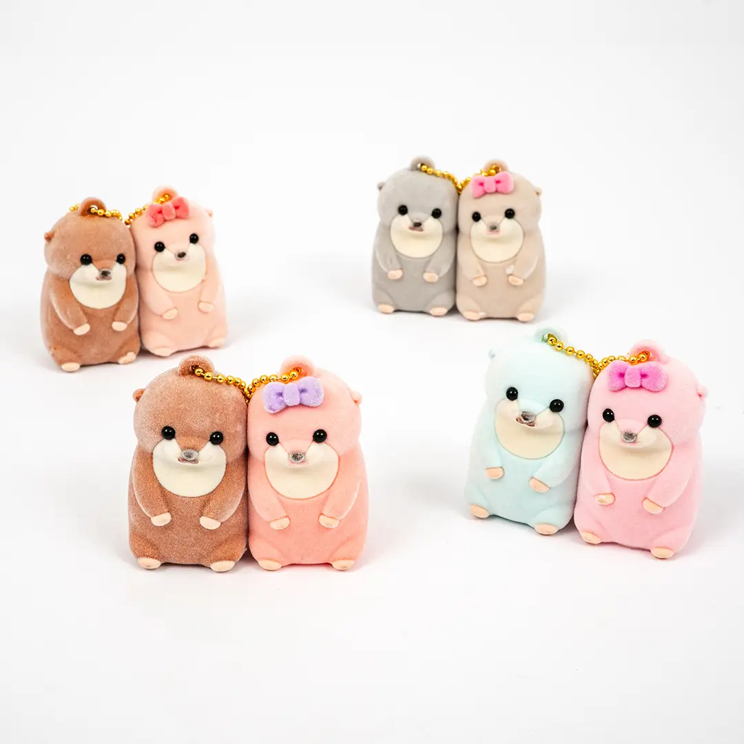 くったりカワウソの赤ちゃんフロッキーペアキーホルダー