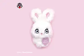 foxy illustrations カラビナ付ぬいぐるみがま口ポーチ&ぬいぐるみブランケット