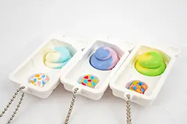 ねるねるねるねリアルミニチュアキーチェーン