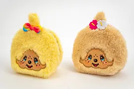 日焼けモンチッチもこもこポーチ6種