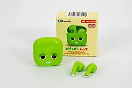 ガチャピン・ムック　「みんなともだちの日」　プラチナムザッカワイヤレスイヤホン