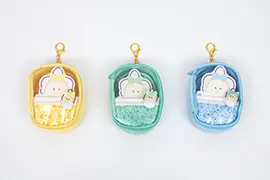 つぶらな瞳のなまがき　おめかし　おふとんポーチ