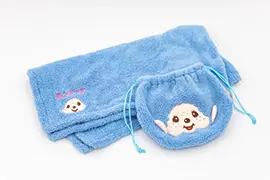 モンチッチ巾着付きブランケット3種