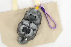 ふあふわべびぃ ぬいぐるみ　カラビナストラップ