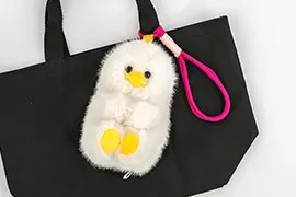 ふあふわべびぃ ぬいぐるみ　カラビナストラップ
