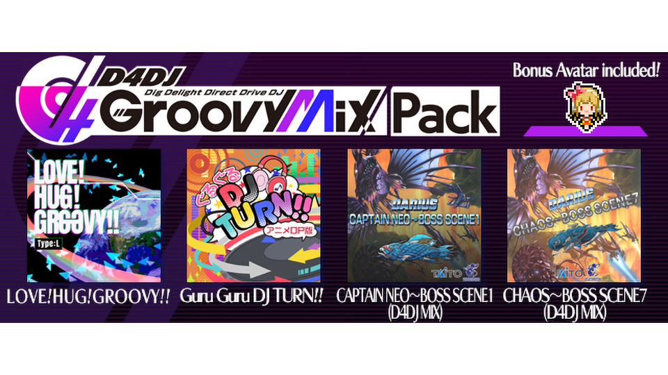 GROOVE COASTER 2 Original Style with D4DJ Groovy Mix Pack