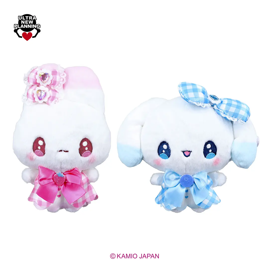 まじかるべりーべりー　 カラビナ付ぬいぐるみがま口ポーチ